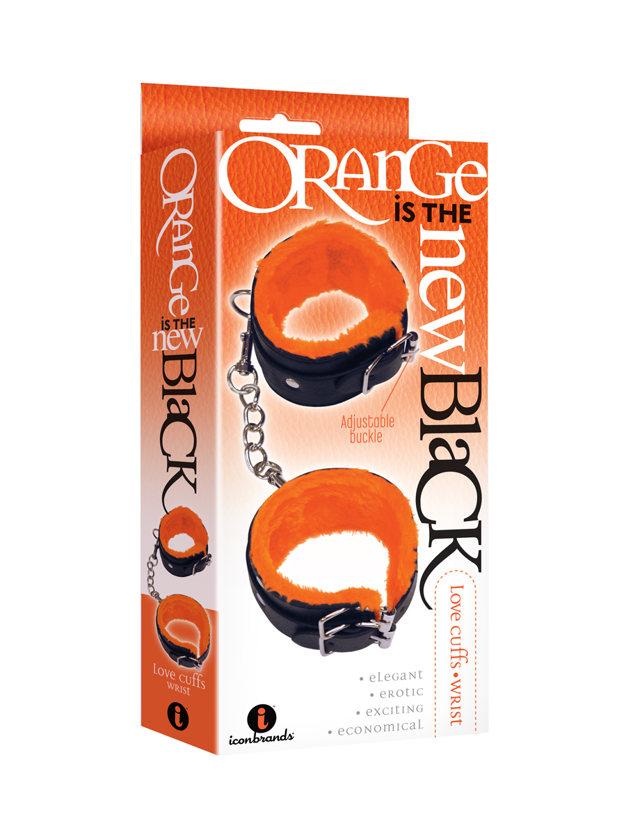 the s orange is the new black love cuffs wrist black 