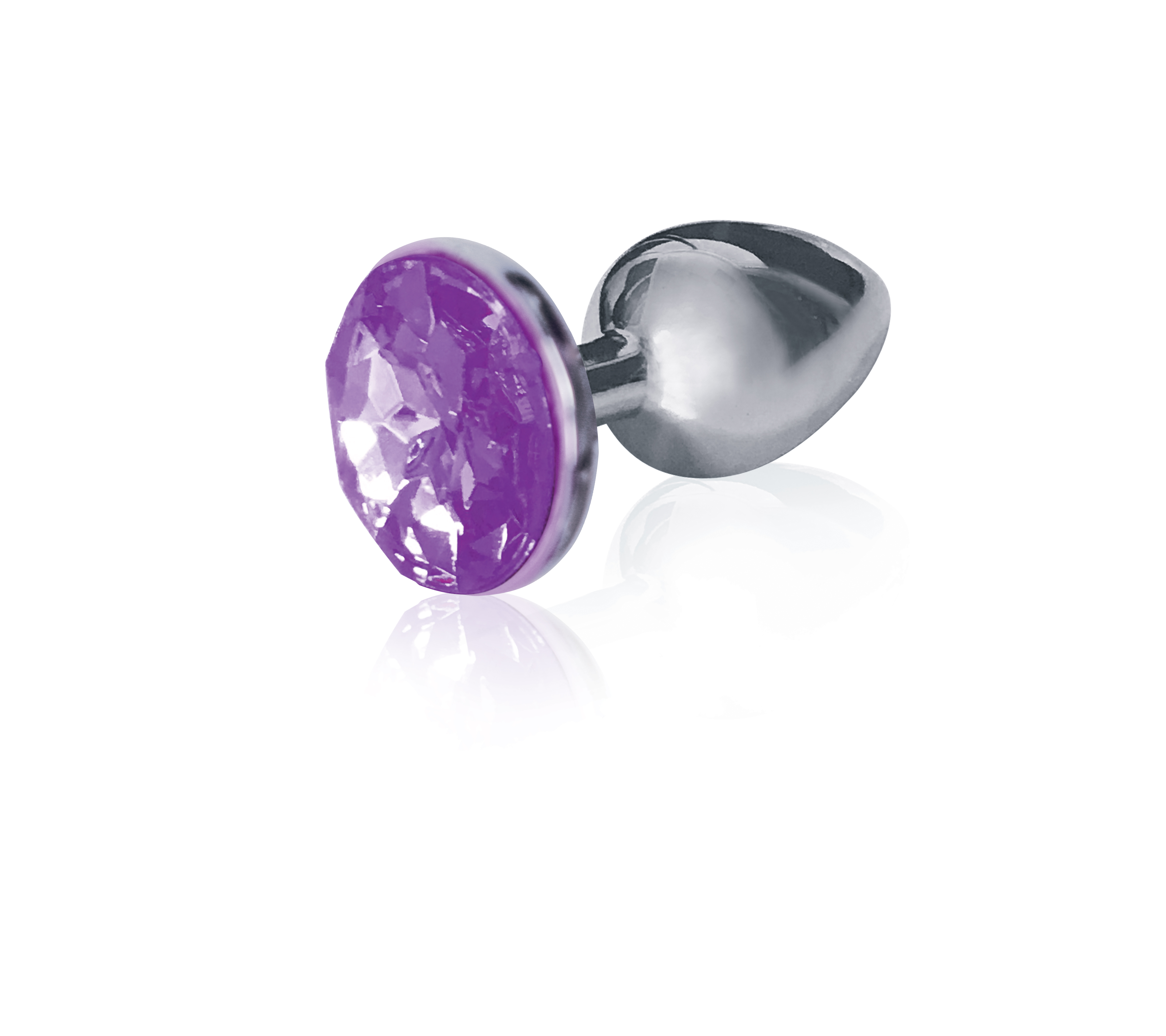 the s the silver starter bejeweled stainless steel plug violet 