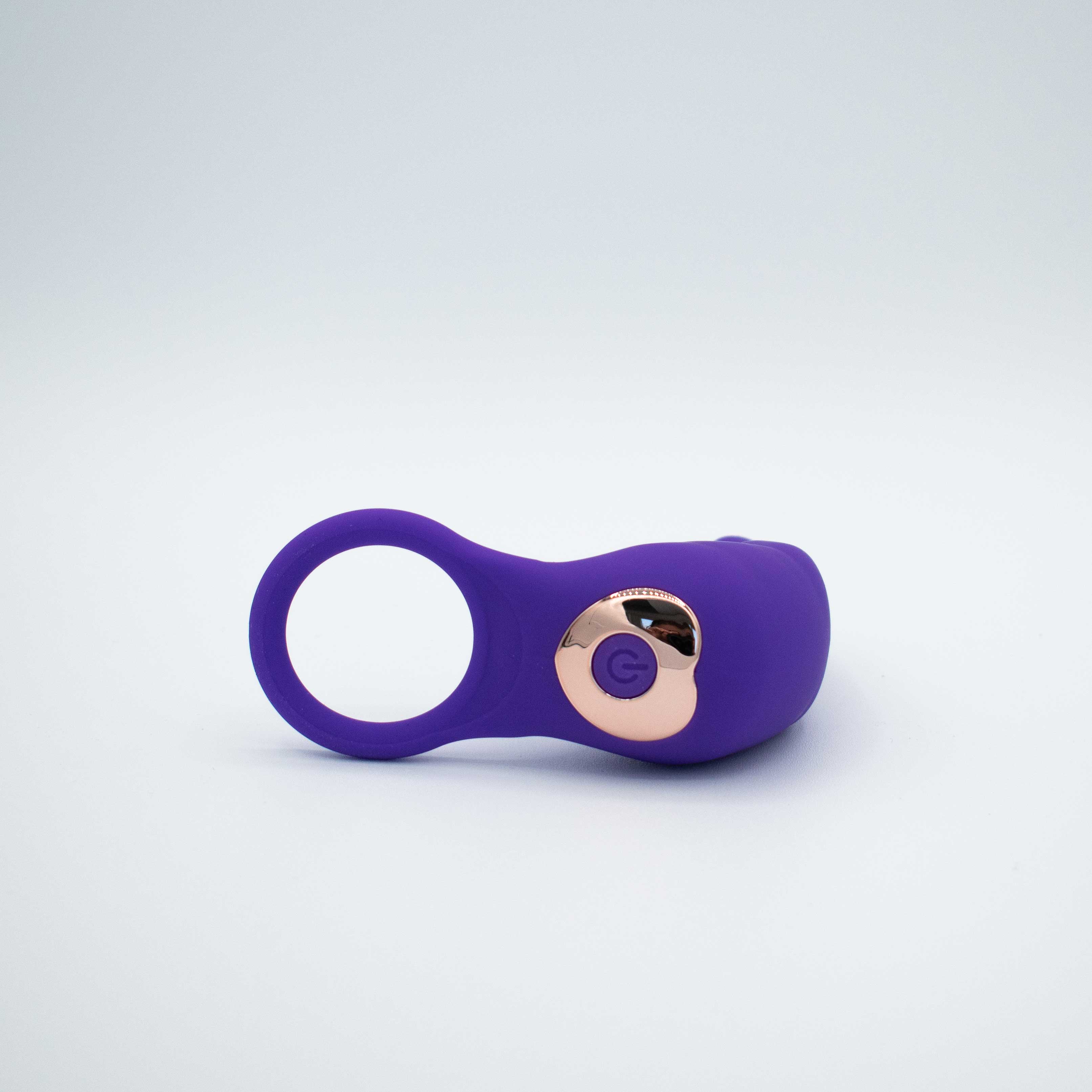 the cock hopper cock ring and bullet vibrator  purple 