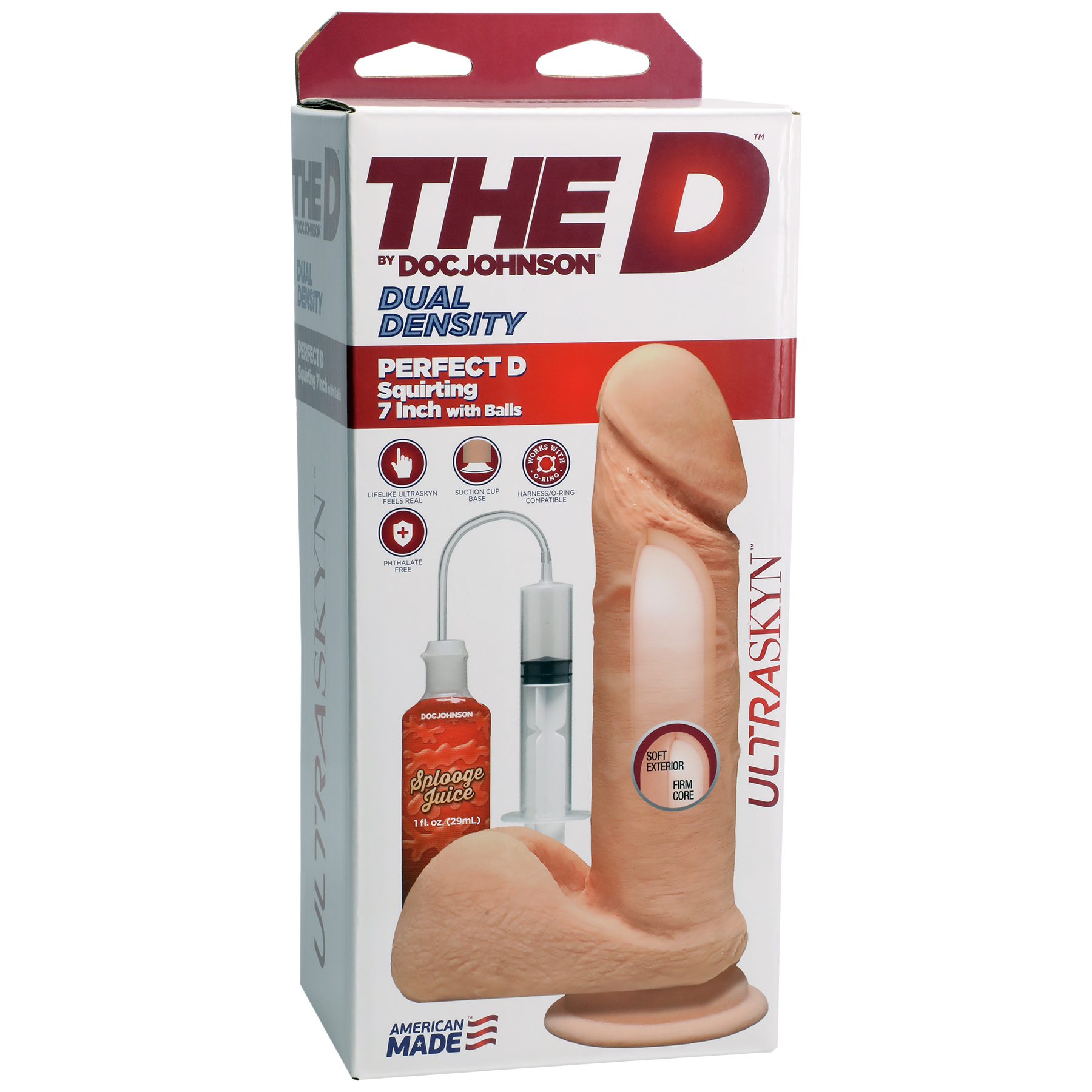 the d perfect d squirting  inch with balls 