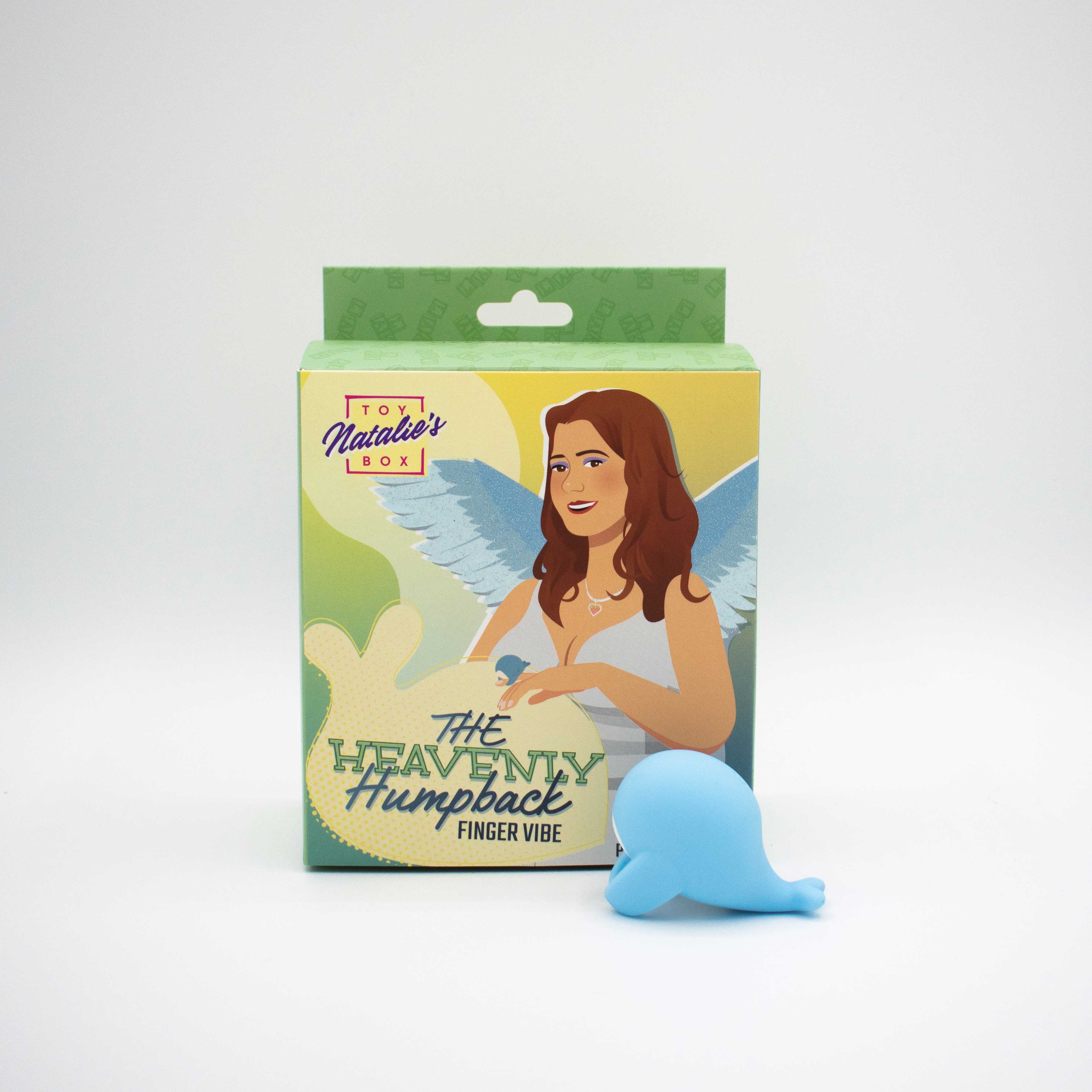 the heavenly humpback finger bullet vibrator  blue 