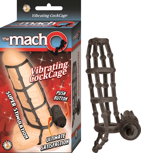 the macho vibrating cockcage black 