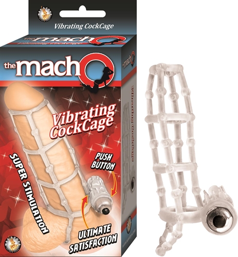 the macho vibrating cockring clear 