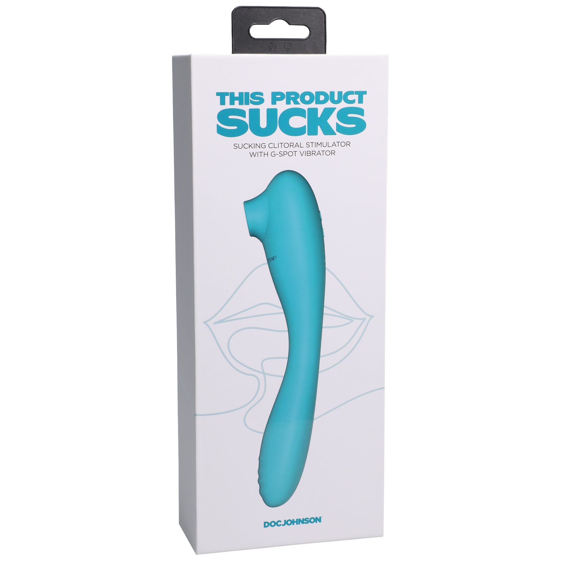 this product sucks sucking clitoral stimulator  with bendable g spot vibrator teal 