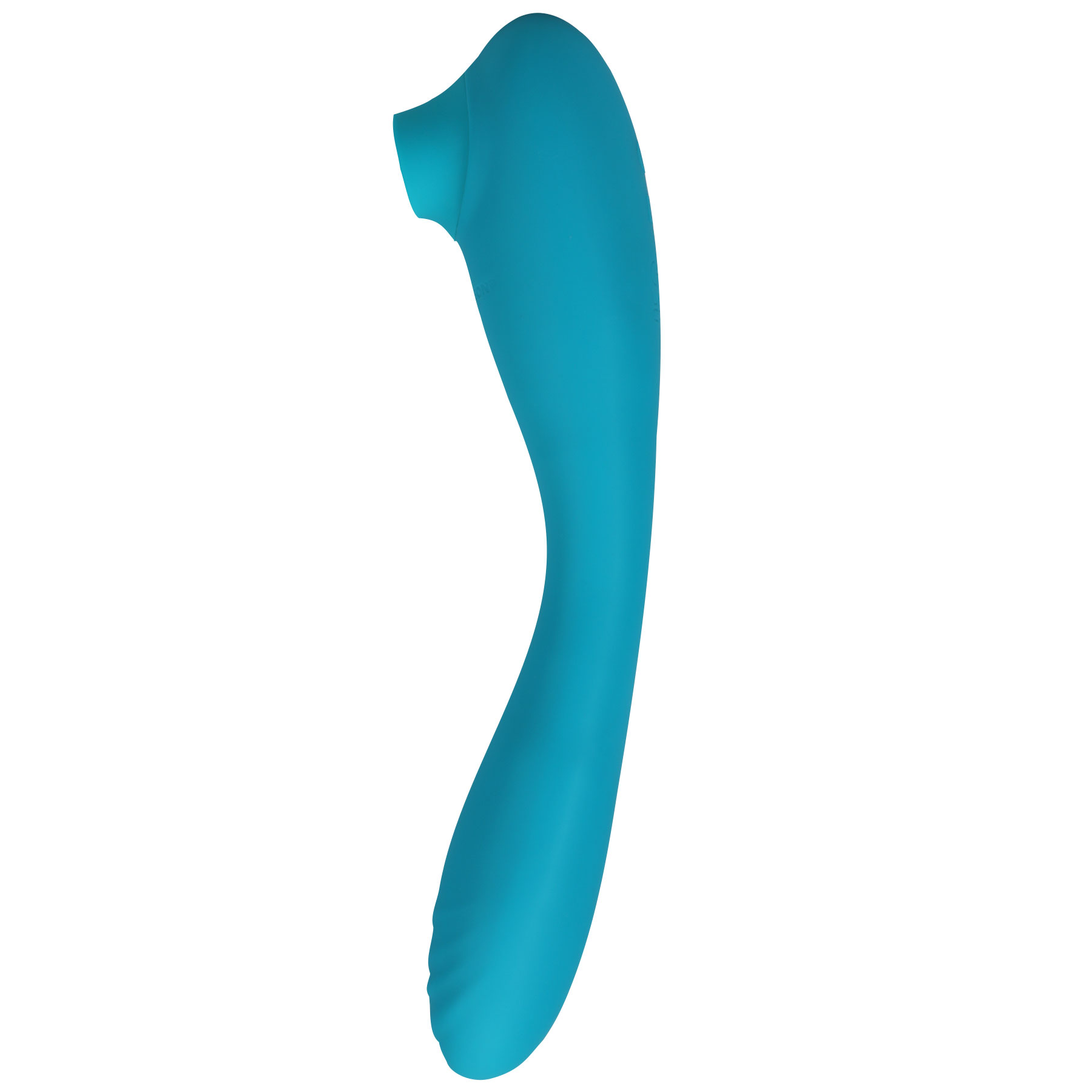 this product sucks sucking clitoral stimulator  with bendable g spot vibrator teal 