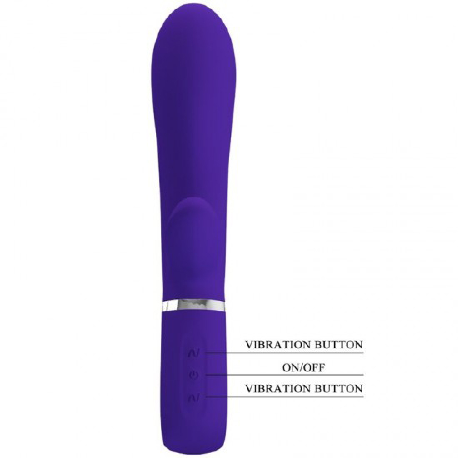 thomas super soft silicone rabbit vibrator purple 