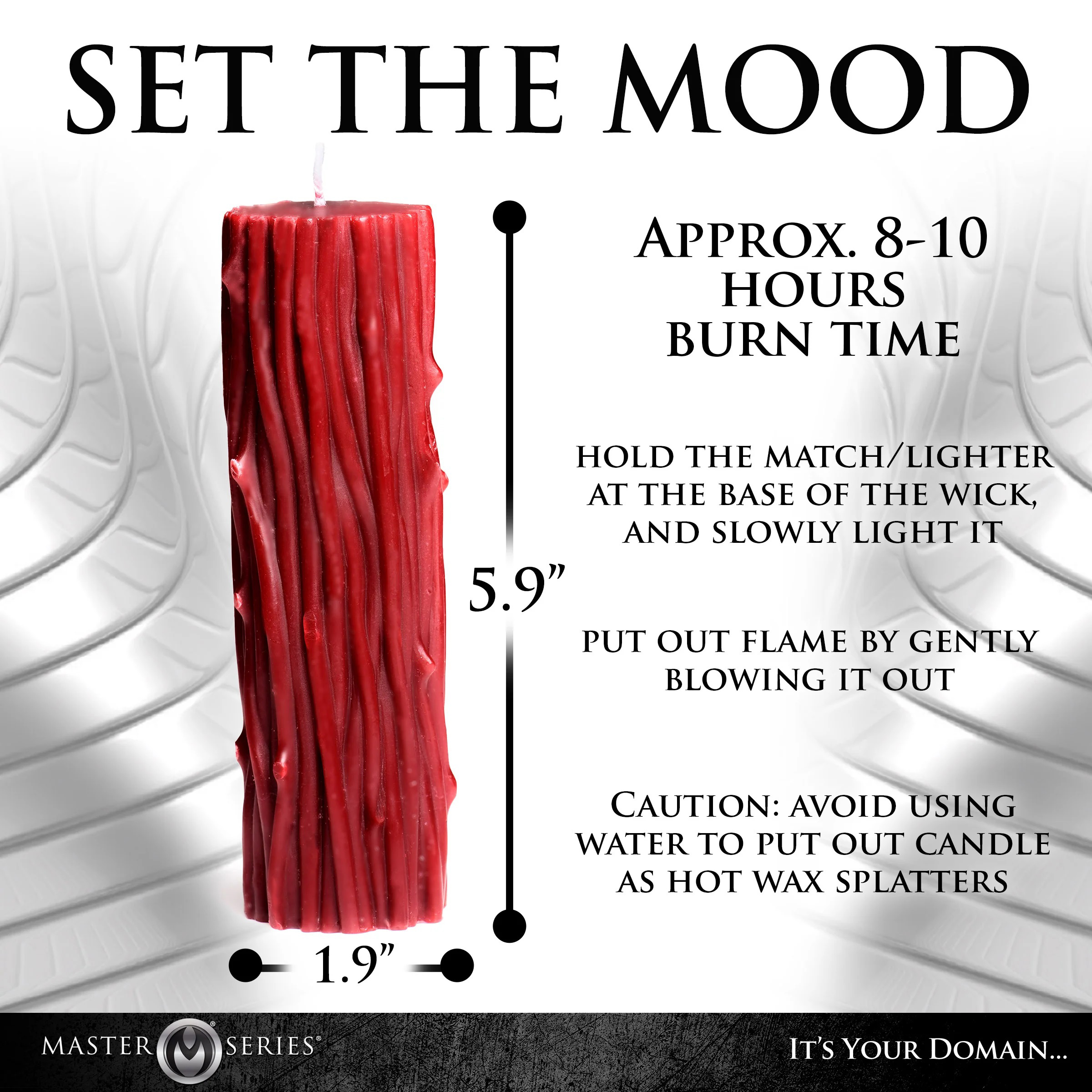 thorn drip candle red 