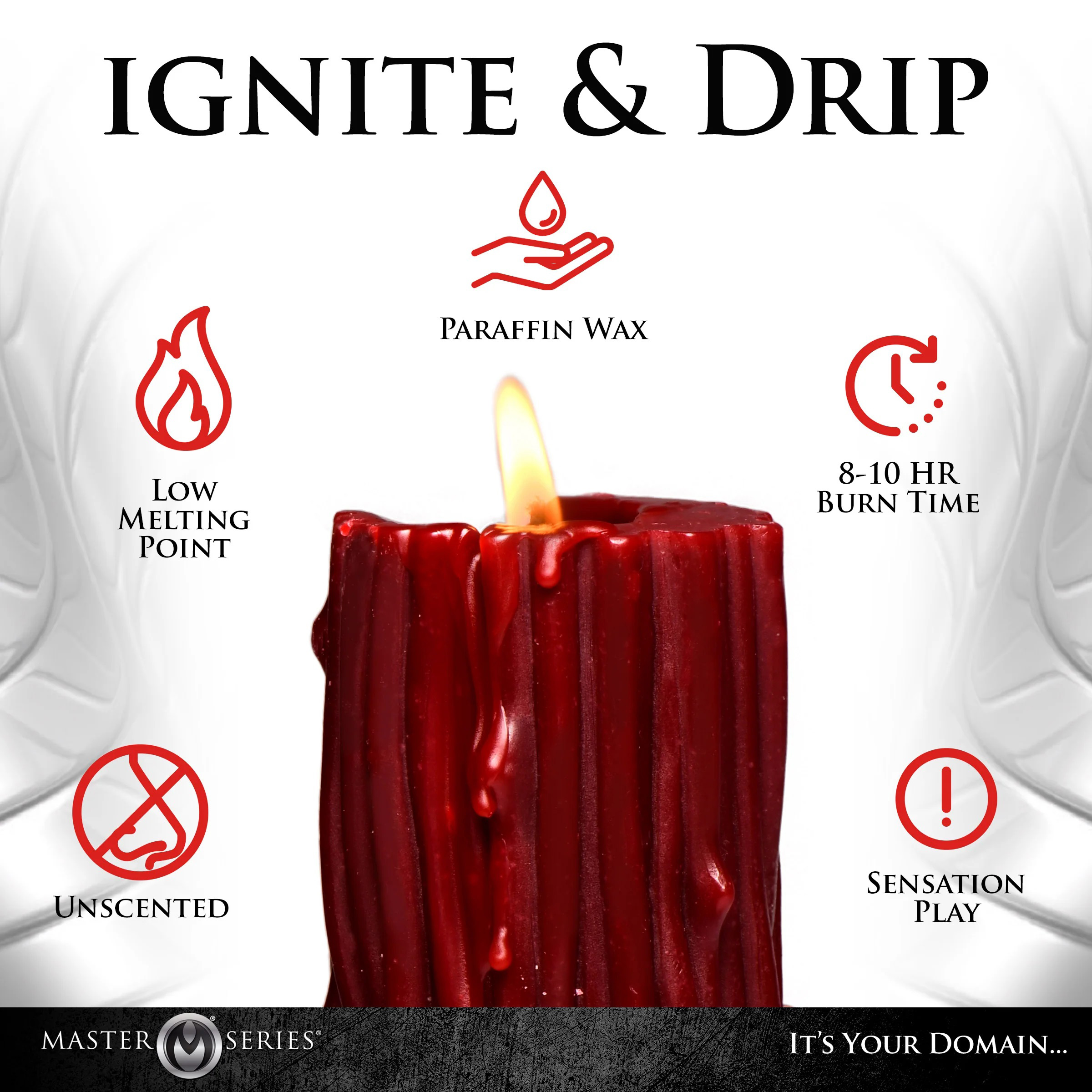 thorn drip candle red 