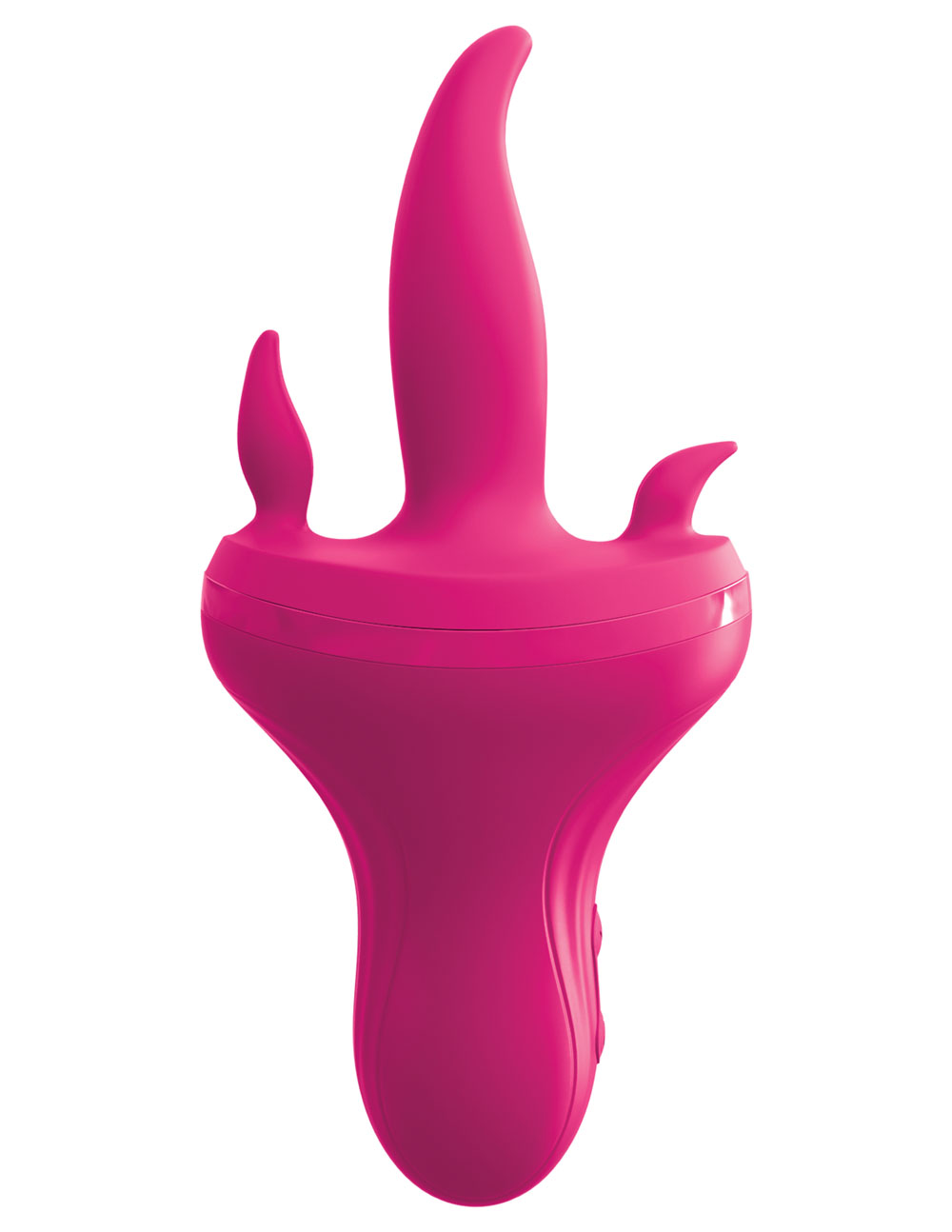 threesome holey trinity triple tongue vibrator  pink 