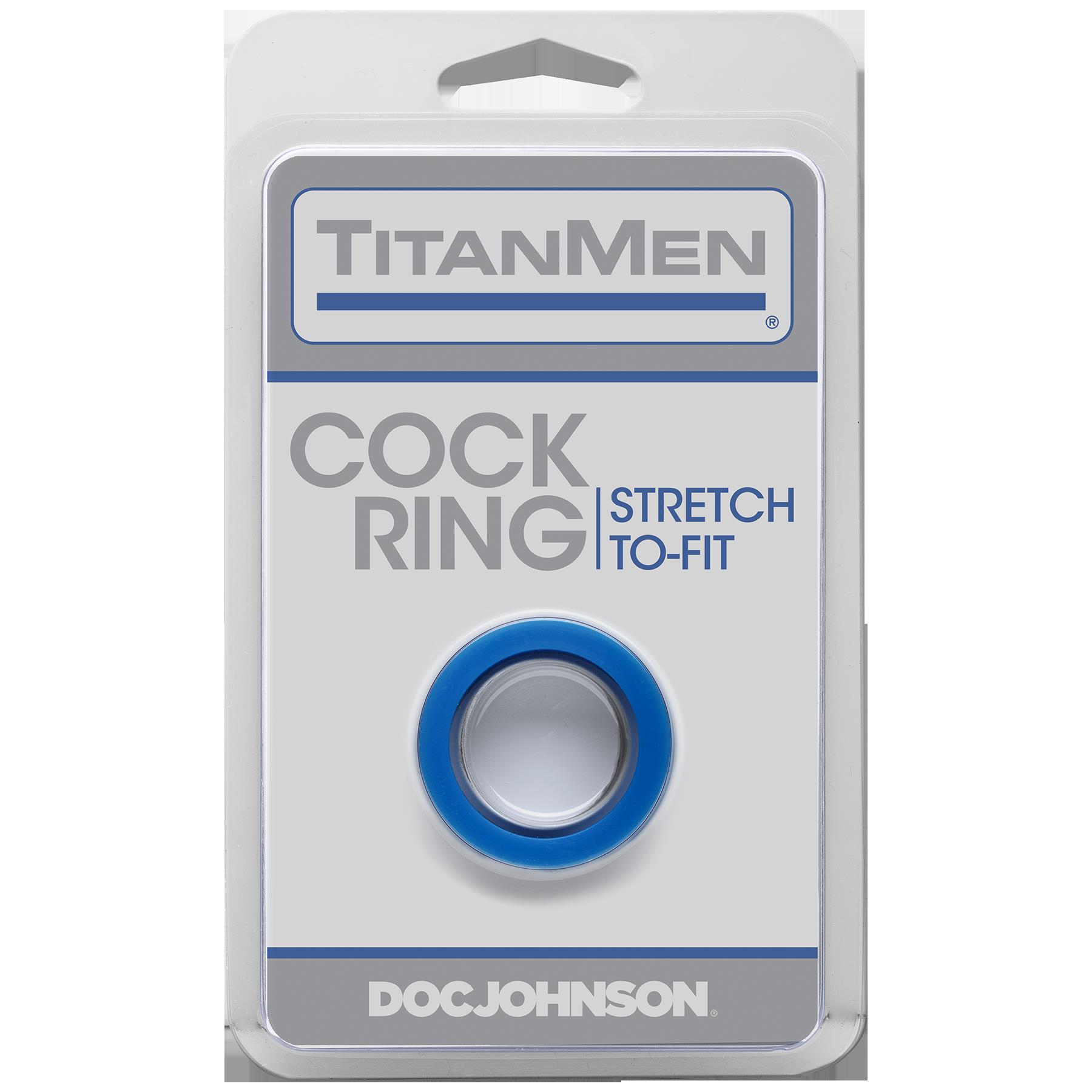 titanmen cock ring blue 