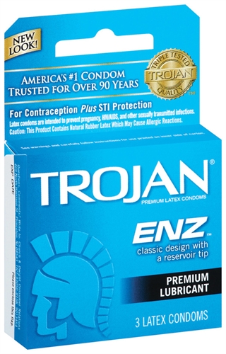 trojan enz lubricated  pack 