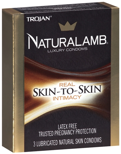 trojan naturalamb luxury condoms  pack 