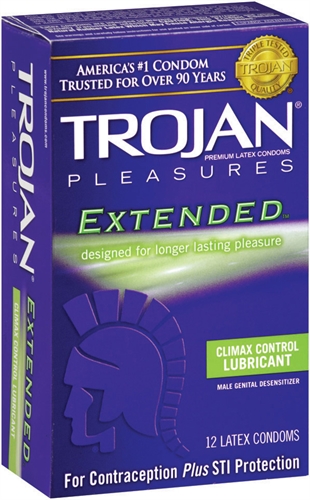 trojan pleasures extended pleasure  pack 