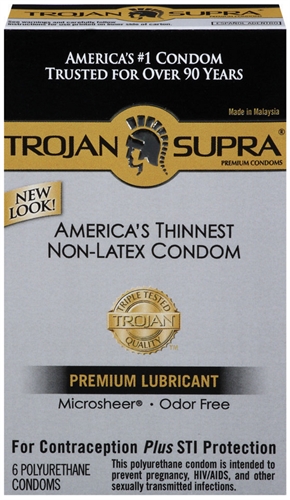 trojan supra bareskin non latex  pack 