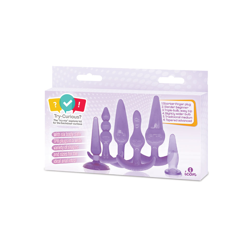 try curious anal plug kit purple 