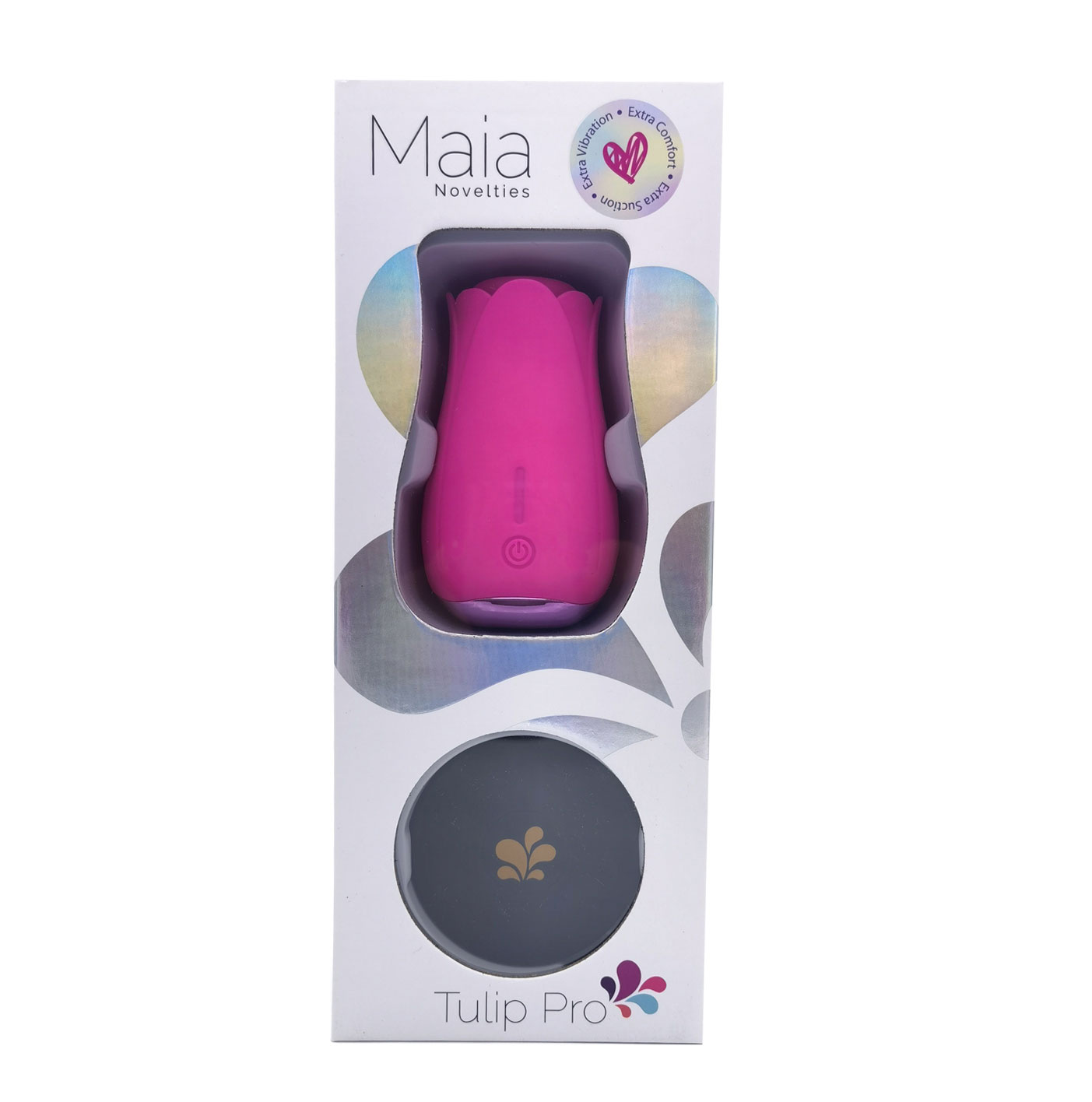 tulip pro  function suction vibe with wireless charging pink 