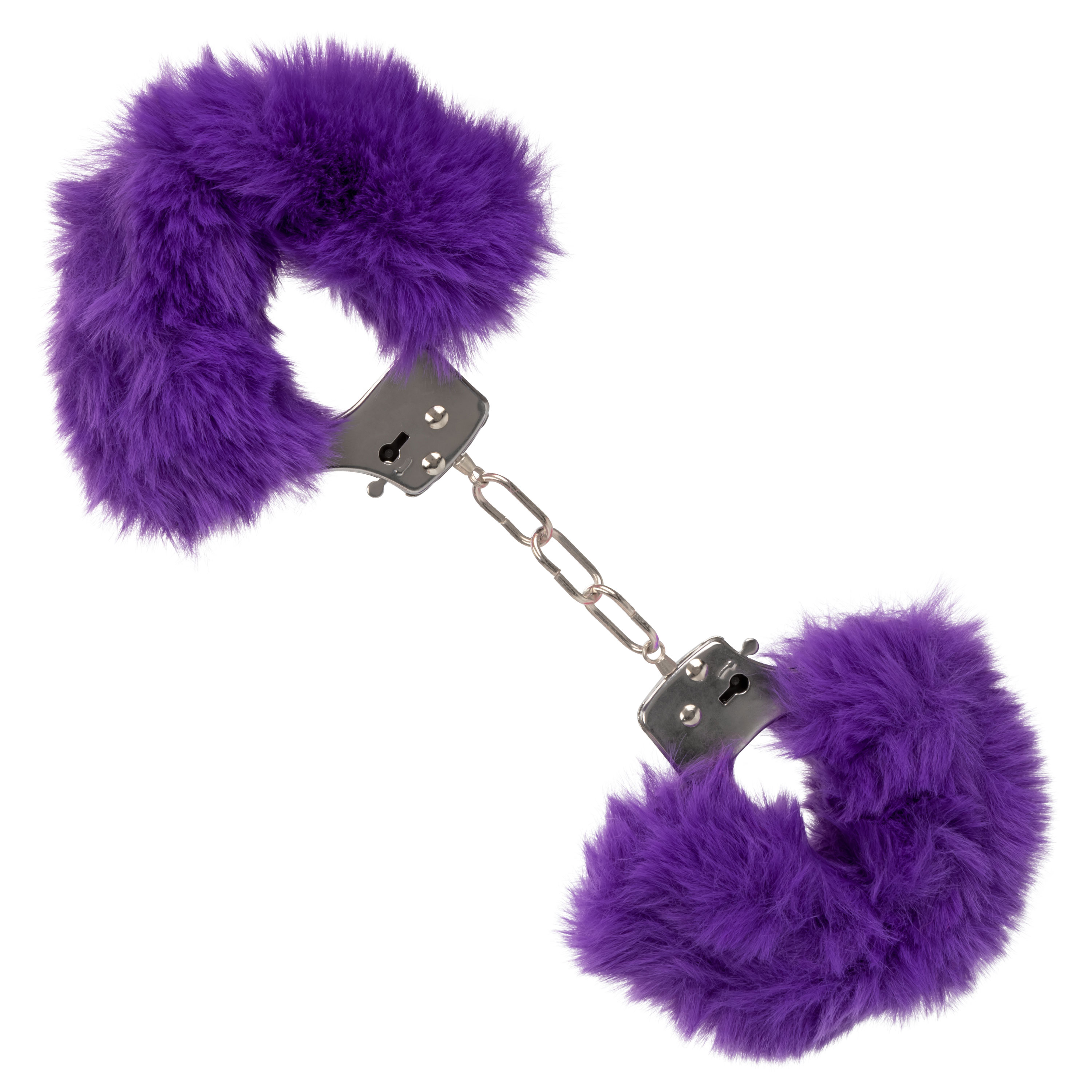 ultra fluffy furry cuffs purple 