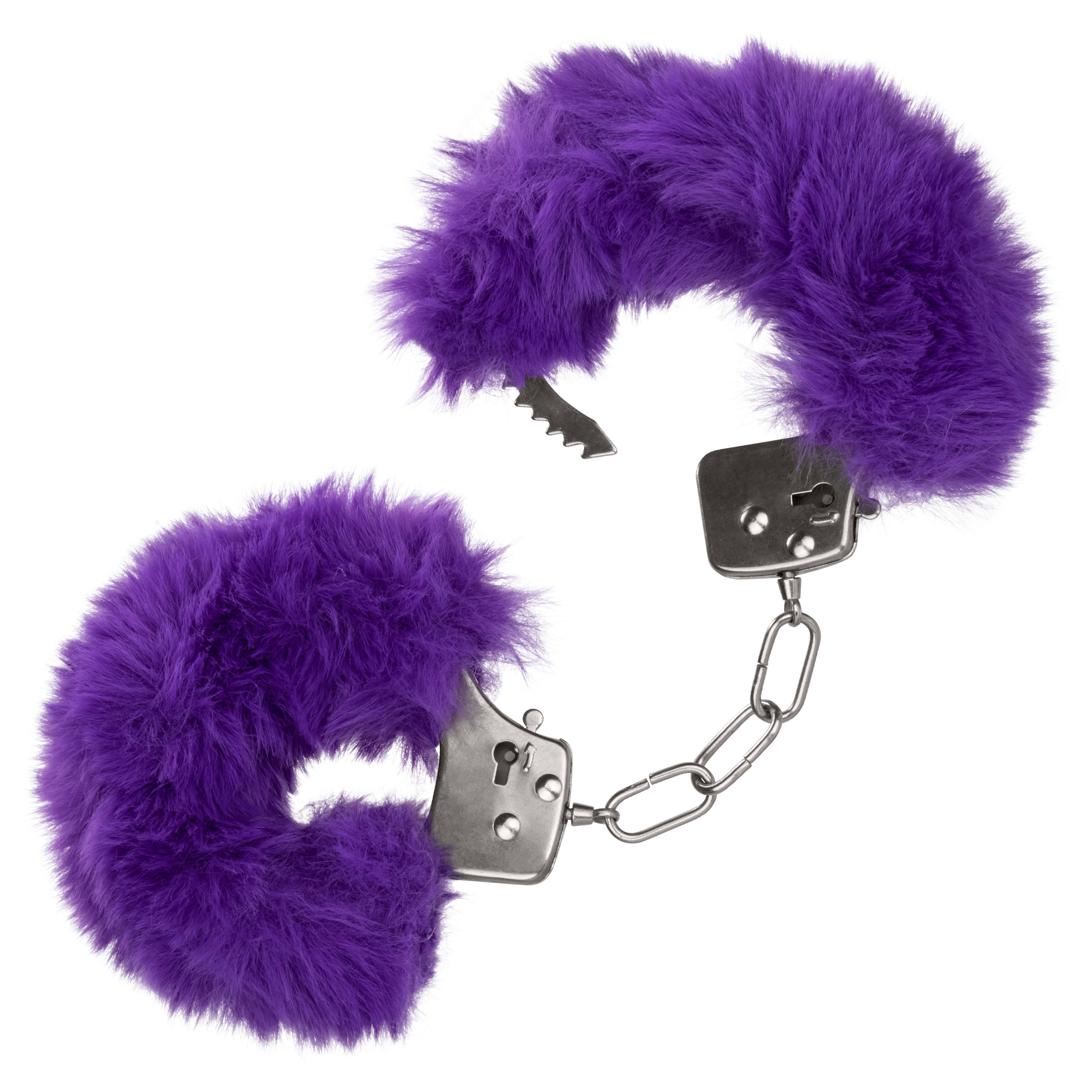 ultra fluffy furry cuffs purple 