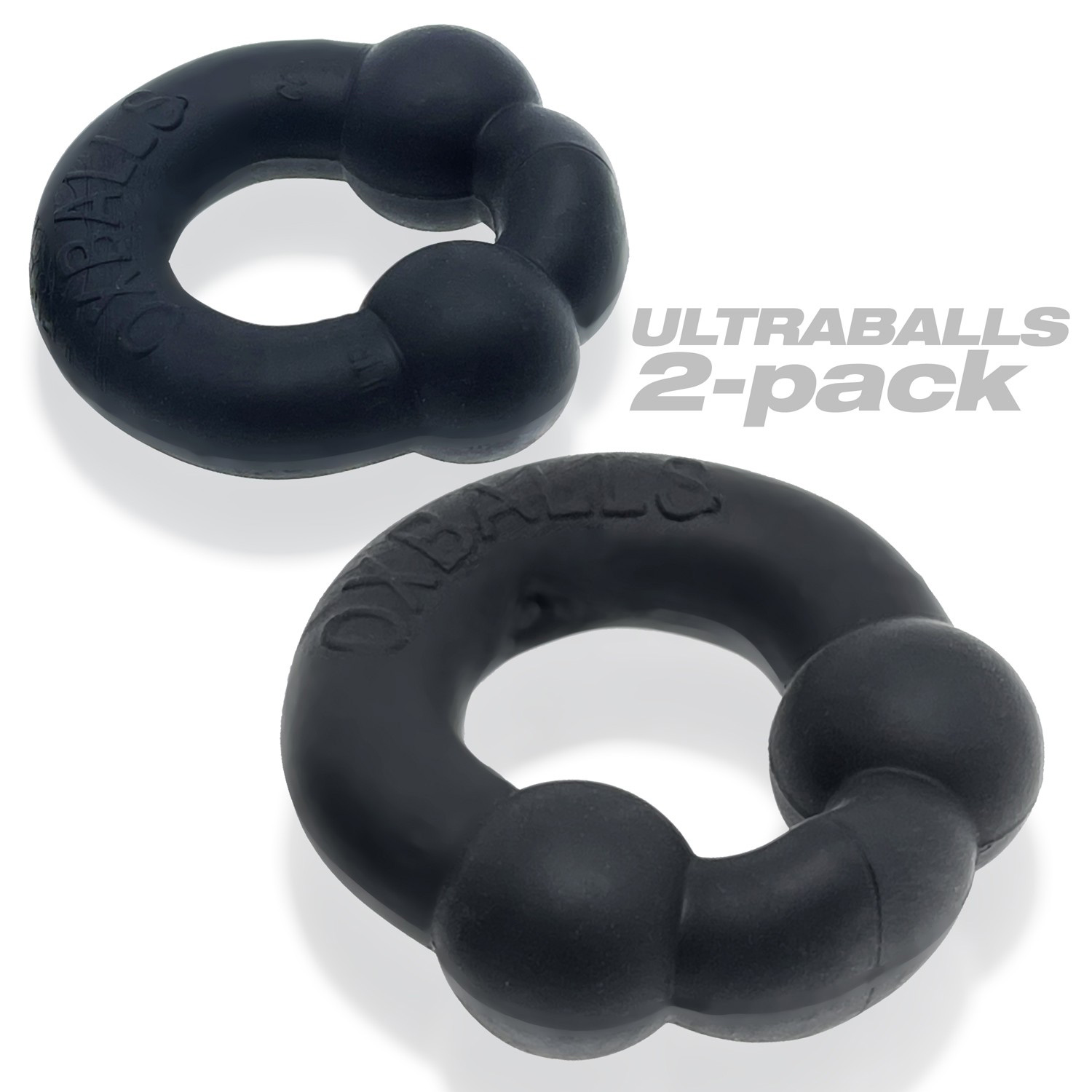 ultraballs   piece cockring set night black 