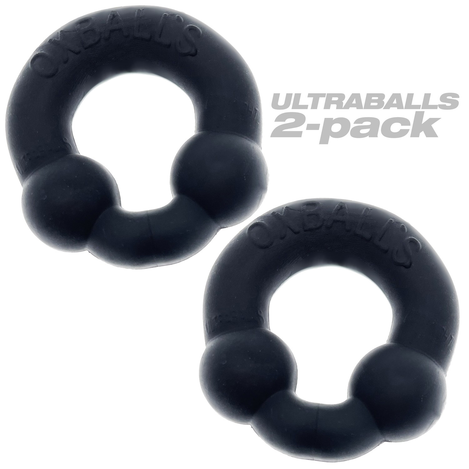 ultraballs   piece cockring set night black 