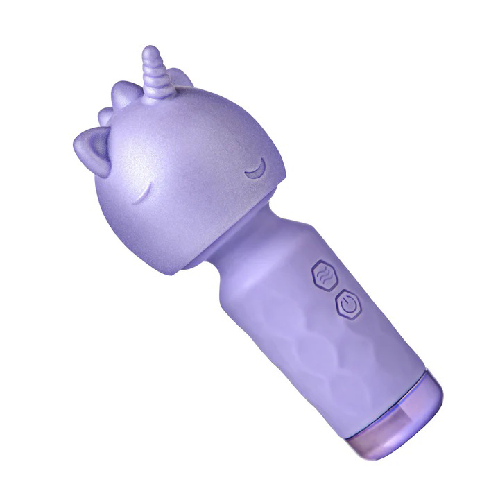 unicorn silicone wand lavender 