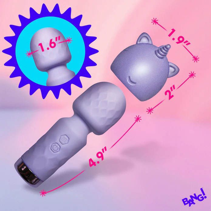 unicorn silicone wand lavender 