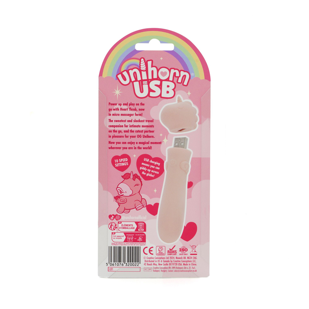 unihorn usb bullet heart throb 