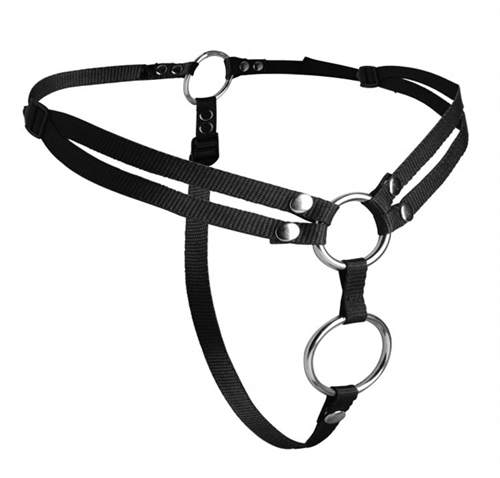 unity double penetration strap on harness 