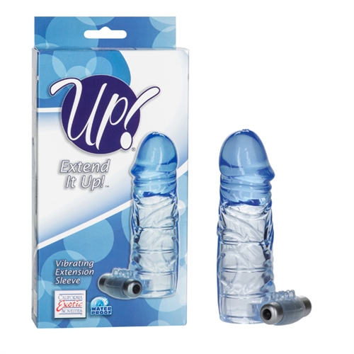 up extended it up vibrating extension sleeve blue 