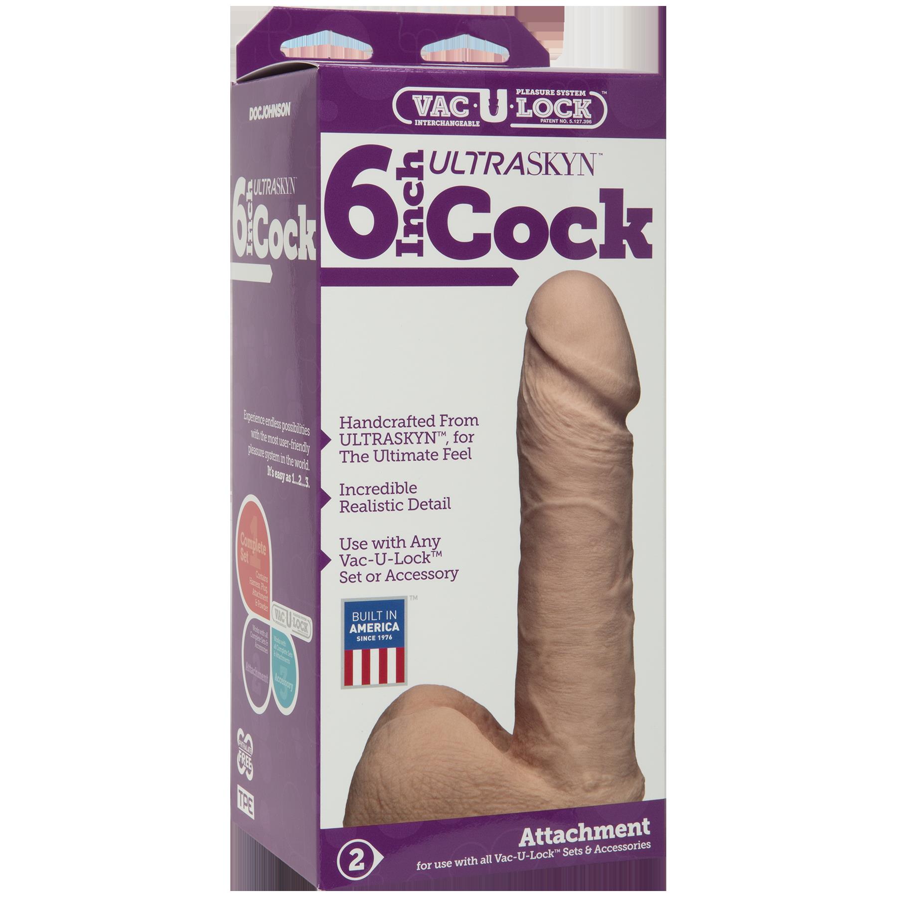 vac u lock  inch ultraskyn cock vanilla 