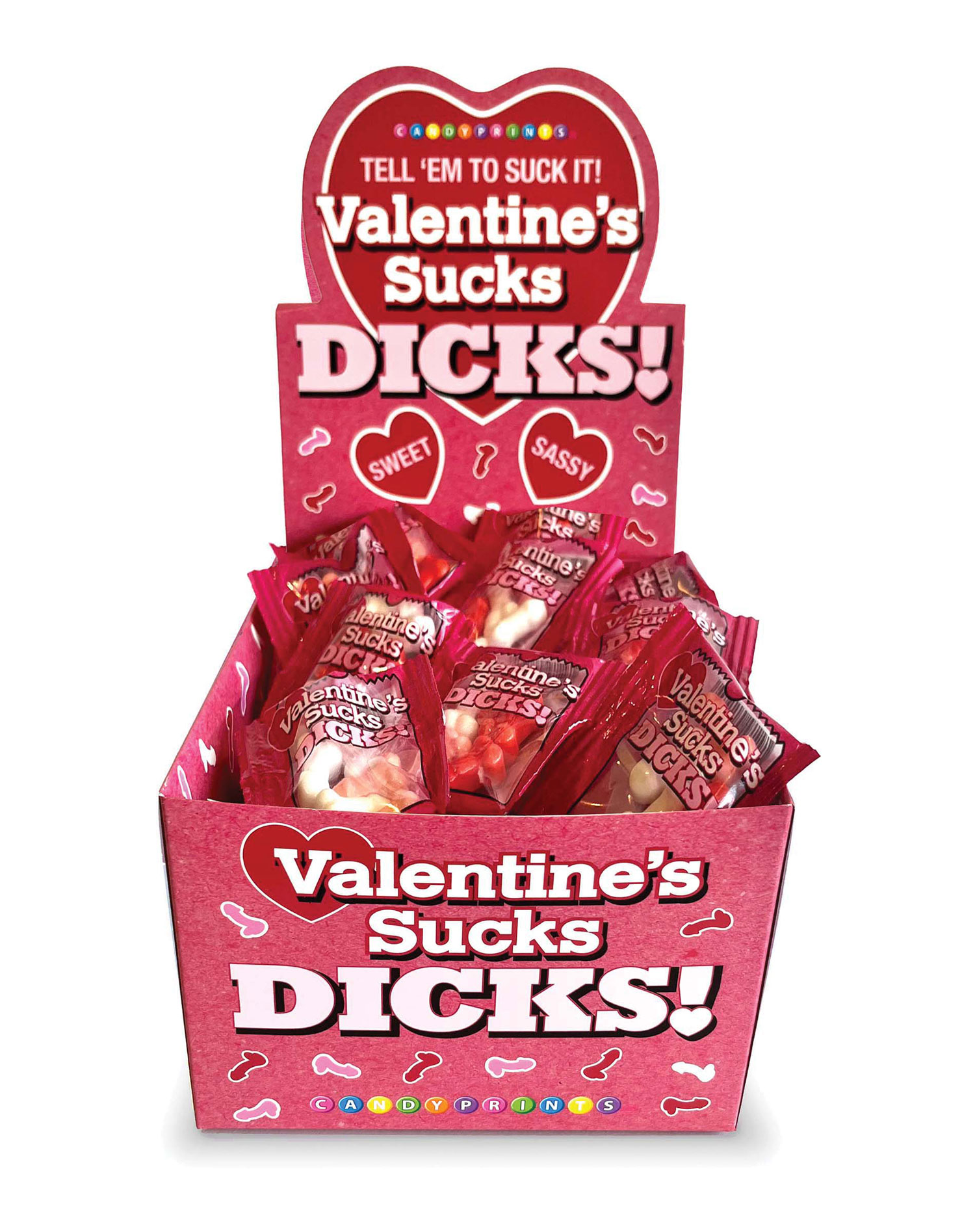 valentine’s sucks dicks candy display of  ct 