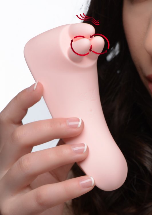 vibrassage fondle vibrating clit massager pink 