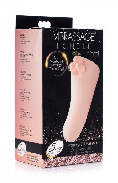 vibrassage fondle vibrating clit massager pink 