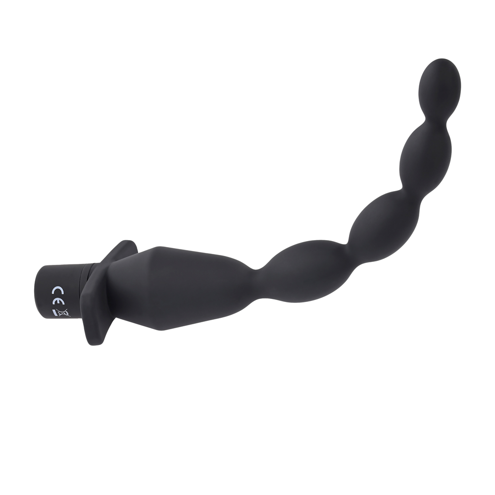 vibrating butt beads black 