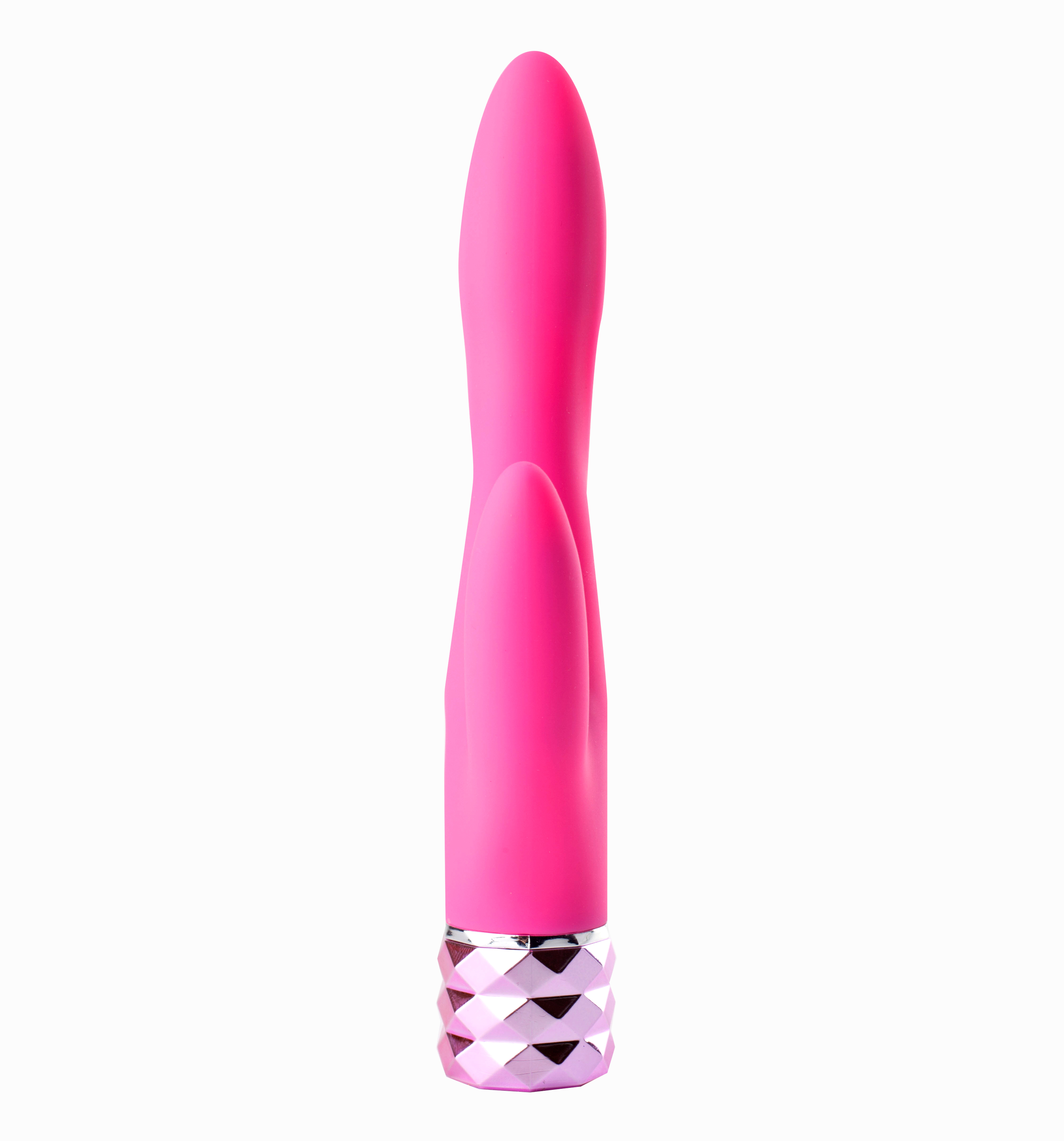 victoria crystal gem dual vibrator pink 