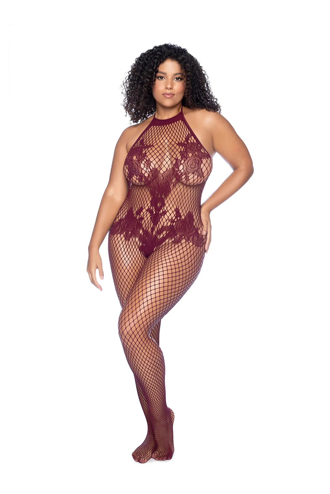 vino noir floral fishnet bodystocking o sx cherry 