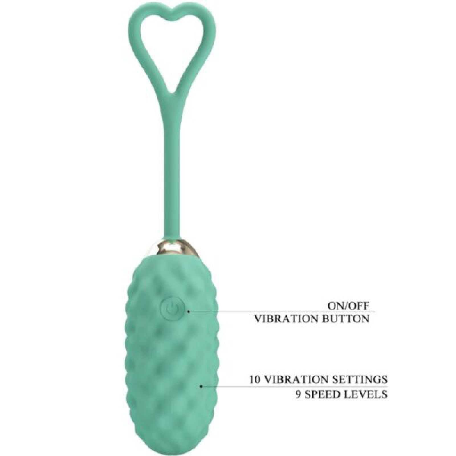 vivian remote control vibrating egg turquoise 