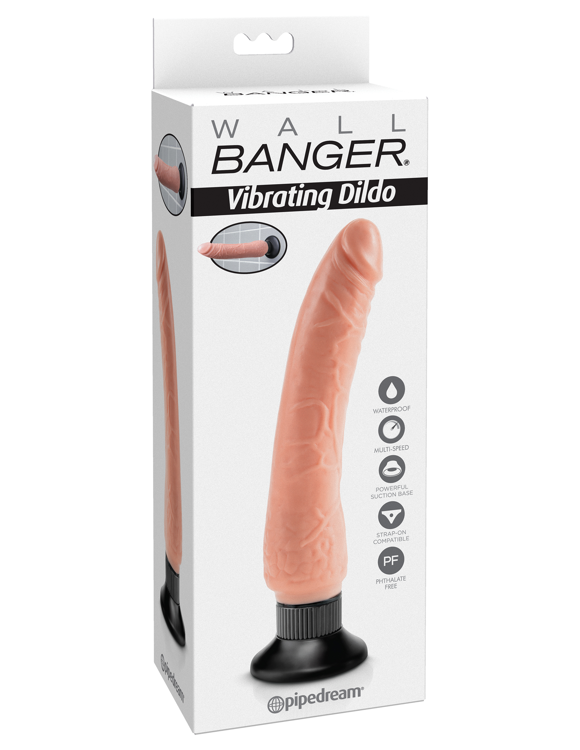 wall banger vibrating dildo beige 