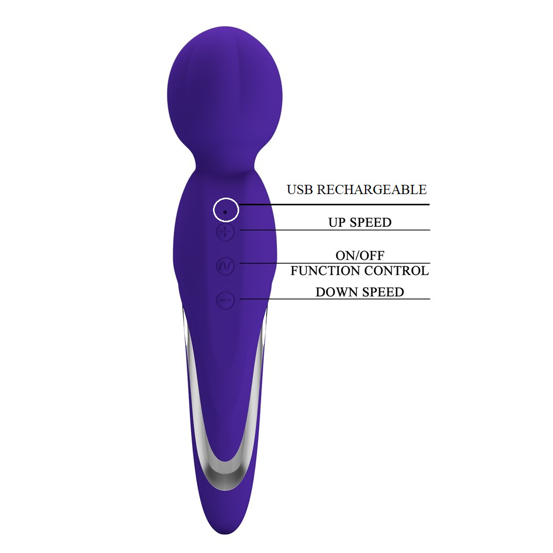 walter super soft silicone wand violet 