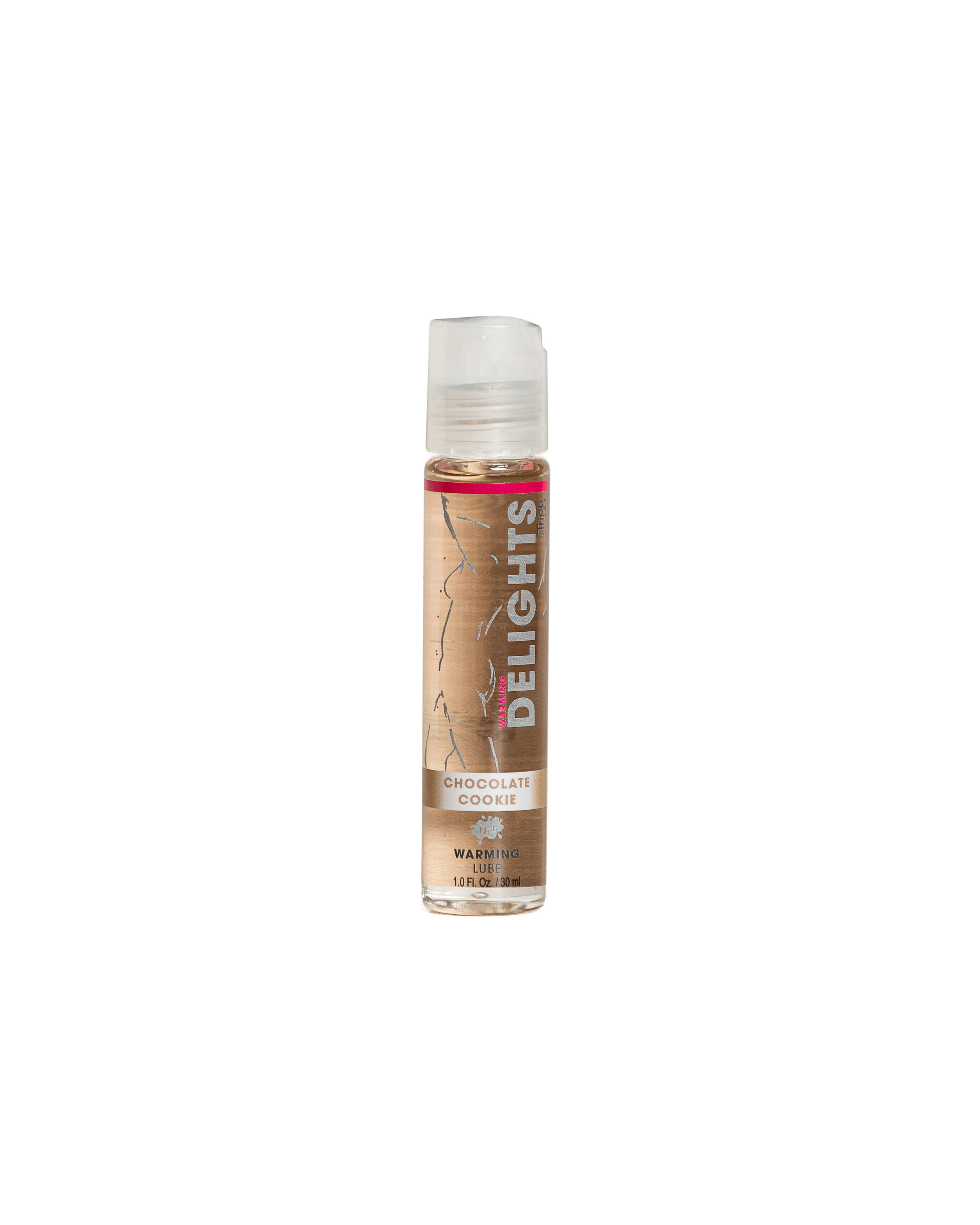 warming delight chocolate cookie flavored lube  oz 
