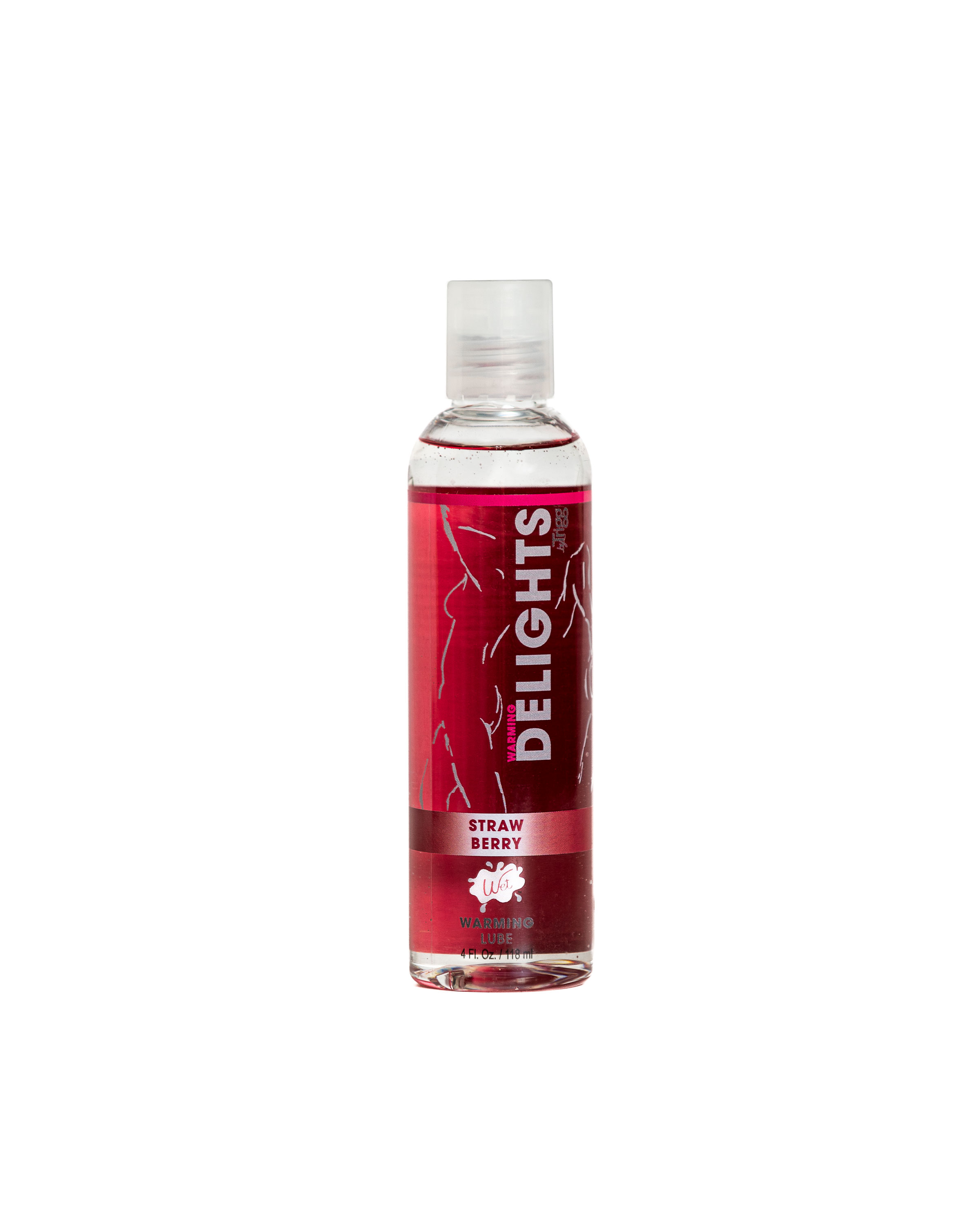 warming delights strawberry flavored lube  oz 