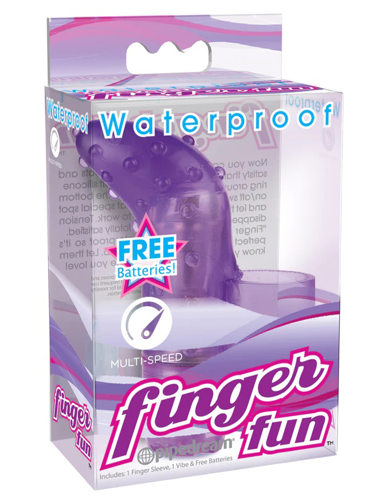 waterproof finger fun purple 