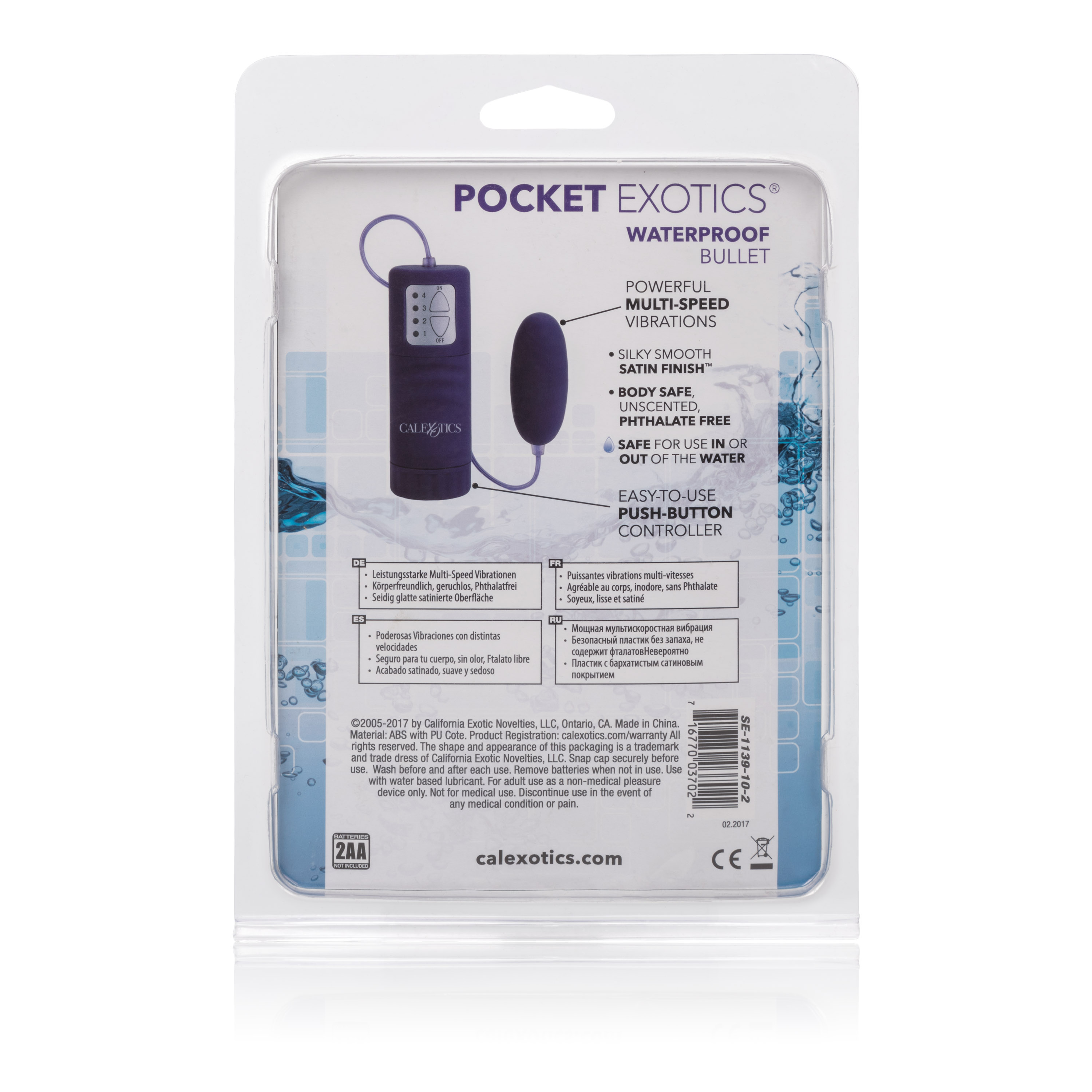 waterproof pocket exotics waterproof bullet purple 