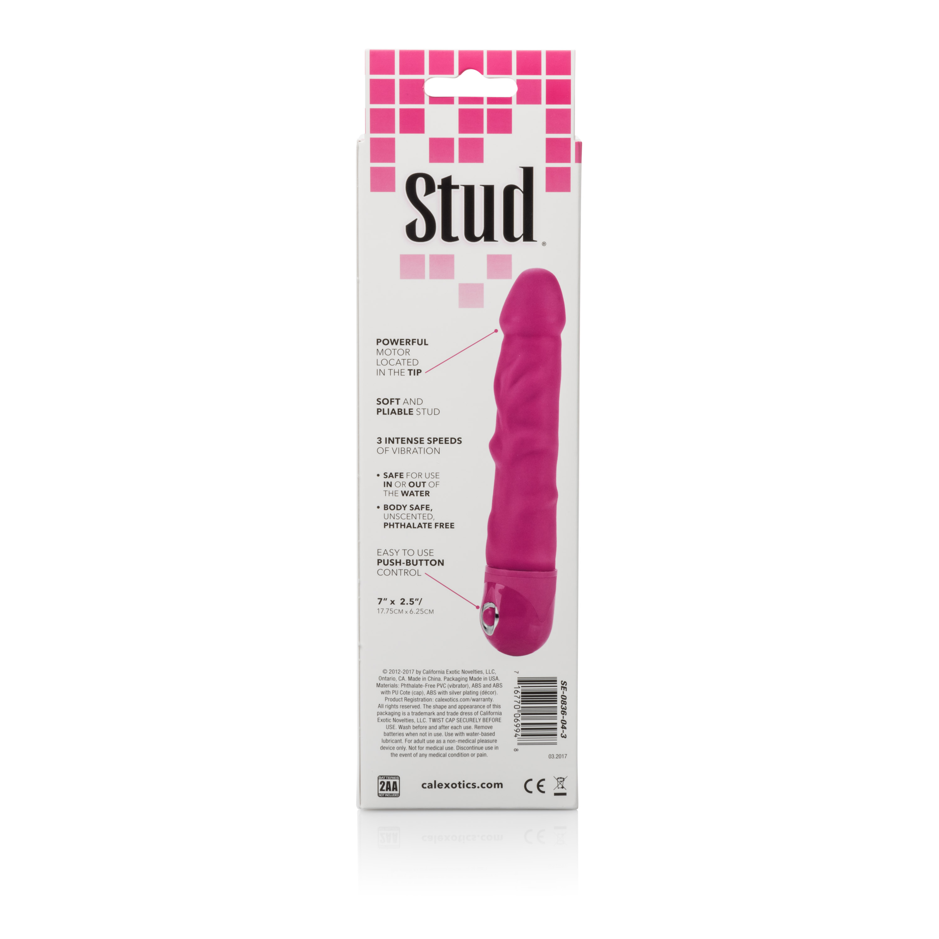 waterproof power stud rod dong pink 