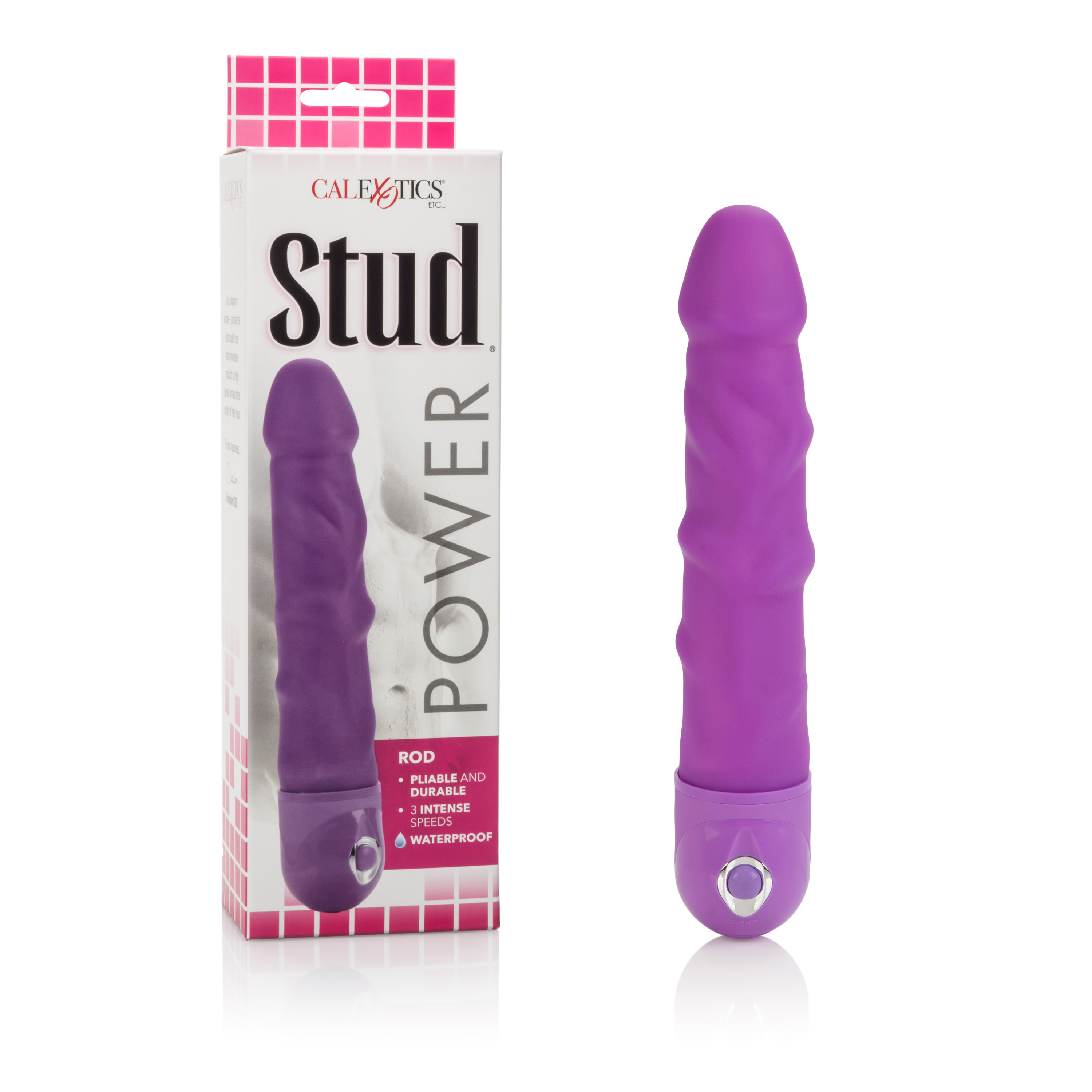 waterproof power stud rod dong purple 