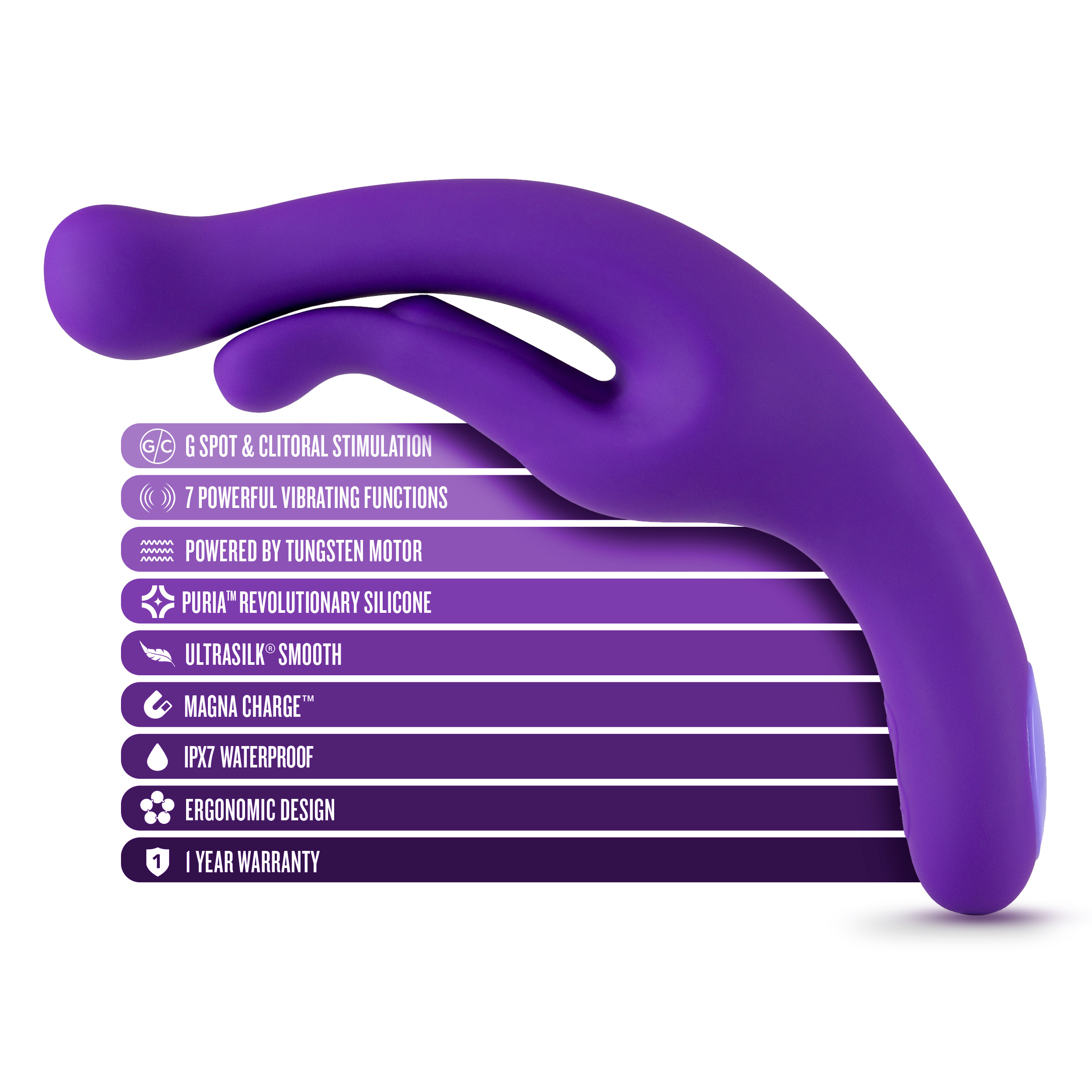 wellness g wave vibrator  purple 