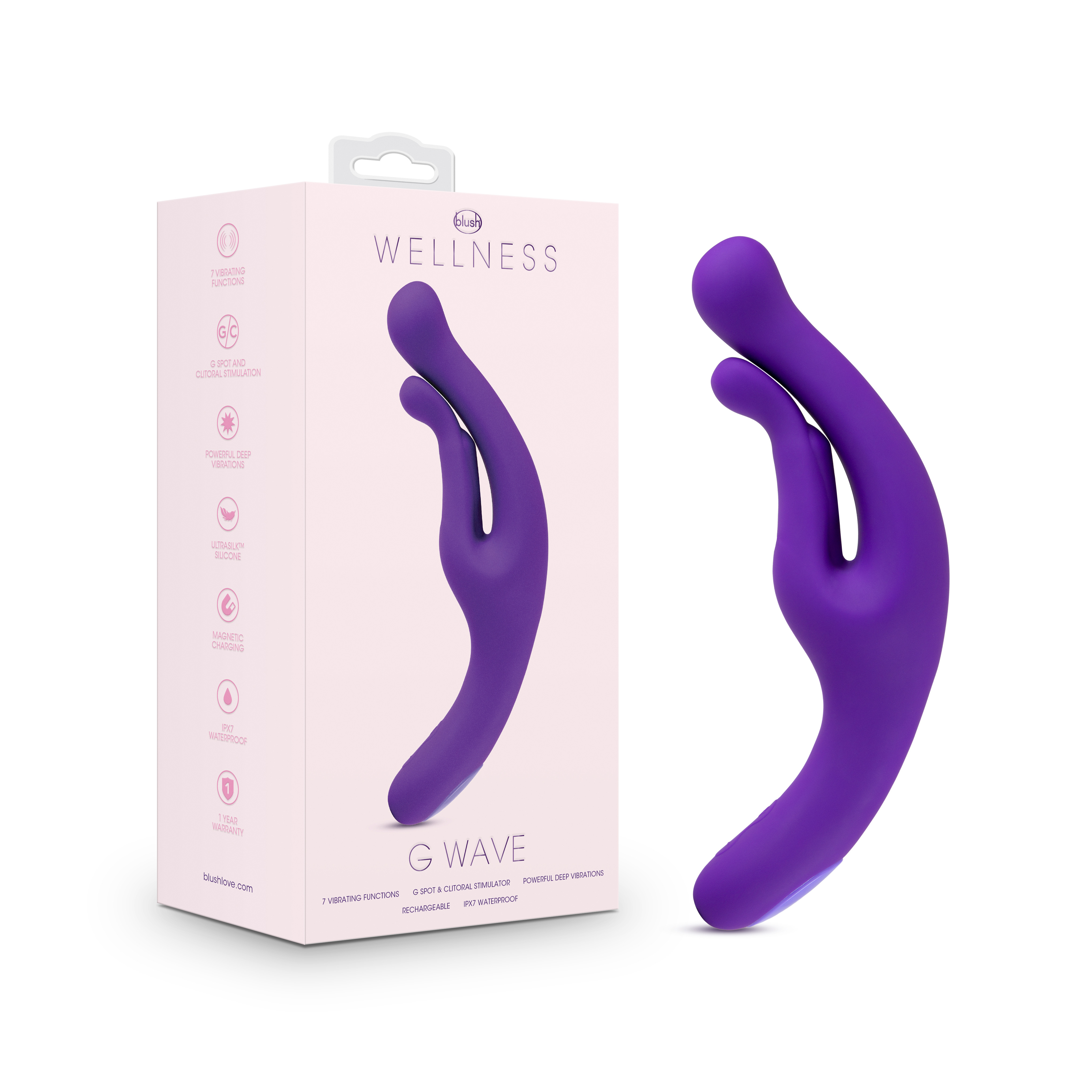 wellness g wave vibrator  purple 