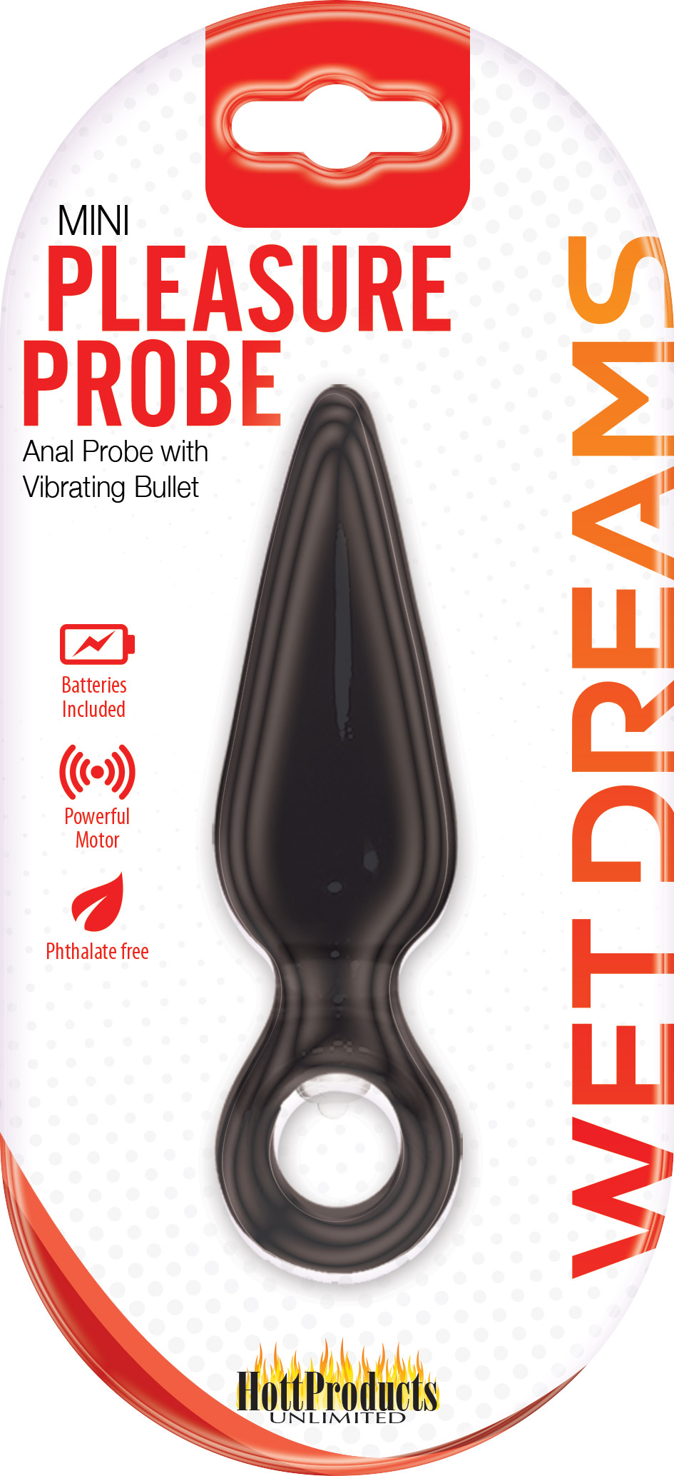 wet dreams mini pleasure probe black 