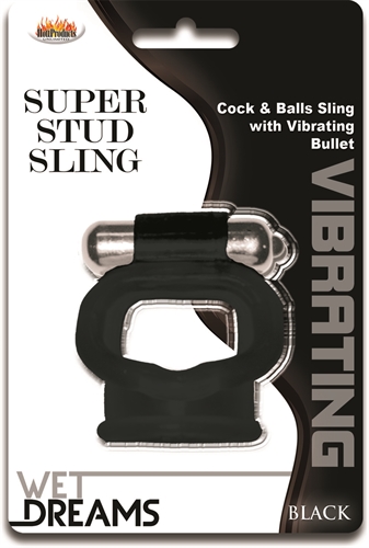 wet dreams super stud sling black 