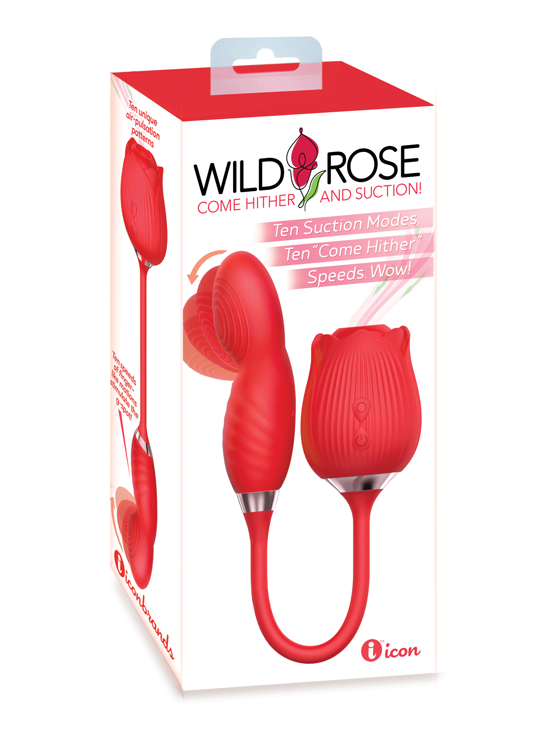 wild rose come hither and suction red 